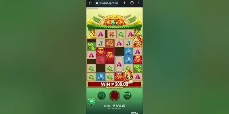 Giao diện nổ hũ thần tài trên app ABC8