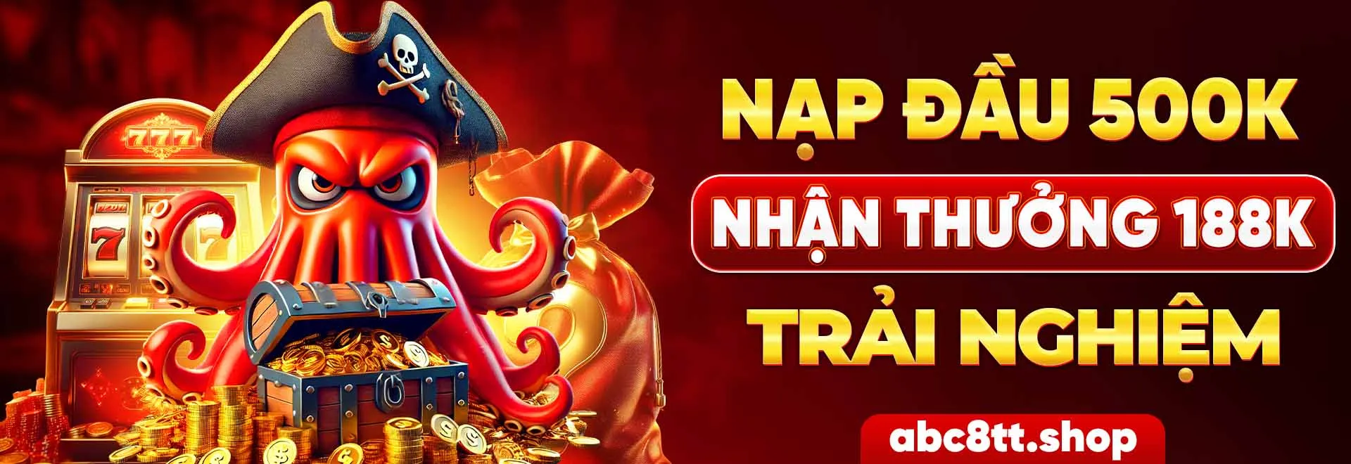 Nạp đầu 500K nhận 188K khi nạp đầu tại ABC8